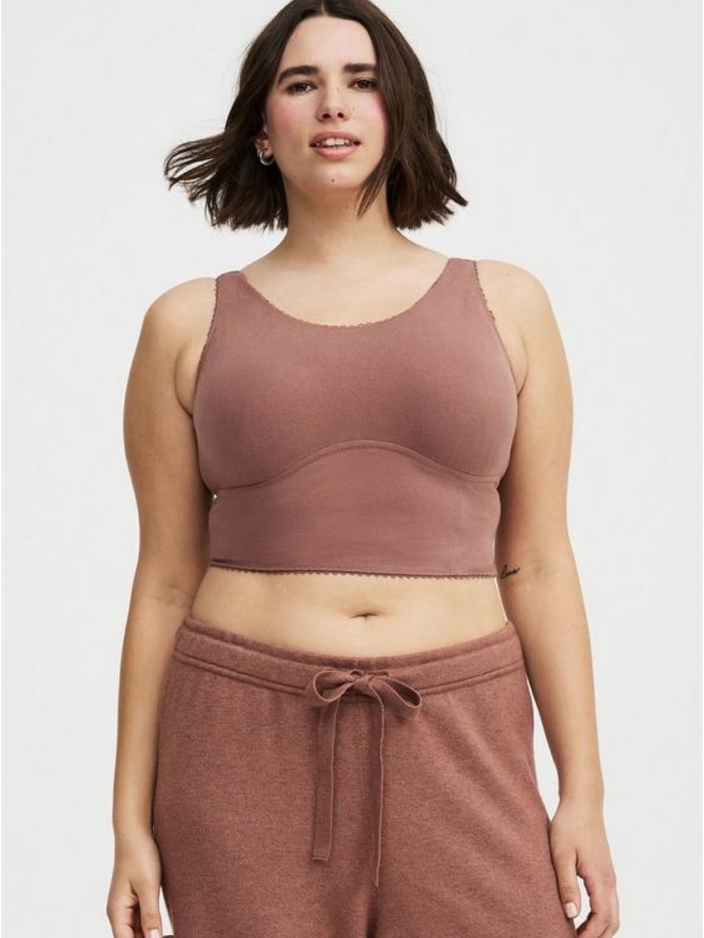 Women's Torrid Sleep Bralette in Dusty Rose - Picture 9 of 13